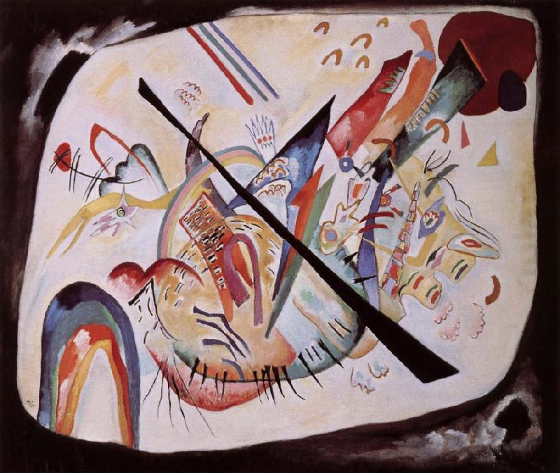 Wassily Kandinsky Feher ovalis oil painting image